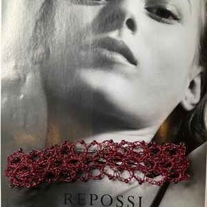 Red Wire Lace Choker Necklace